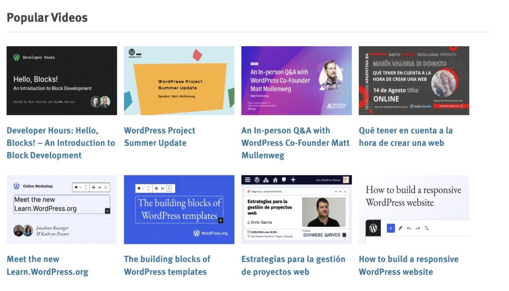 Recursos gratuitos para aprender WordPress